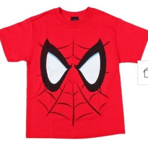 Boys Mad Engine Marvel Spiderman  Mask T-shirt, Large 10/12 or XL 14/16
